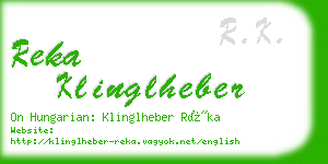 reka klinglheber business card